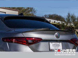Alfa Romeo Giulia Trunk Spoiler - Carbon Fiber - QV Style - Feroce Carbon Alfa Romeo Giulia Trunk Spoiler - Carbon Fiber - QV Style - Feroce Carbon